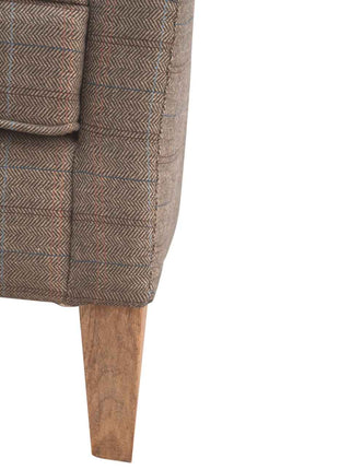 Upholstered Tweed Tub Chair