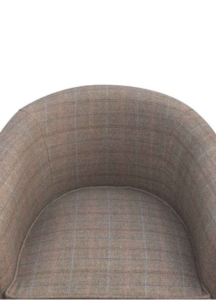 Upholstered Tweed Tub Chair
