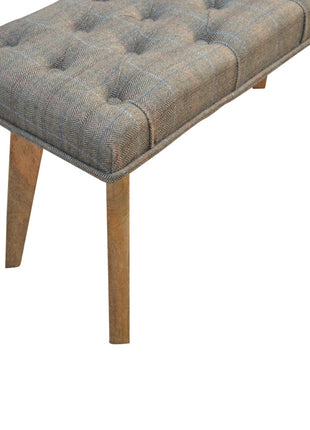 Multi Tweed Hallway Bench