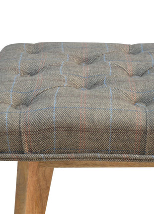 Multi Tweed Hallway Bench