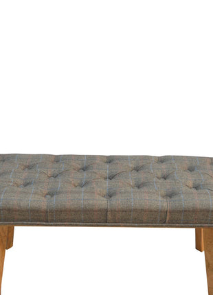 Multi Tweed Hallway Bench