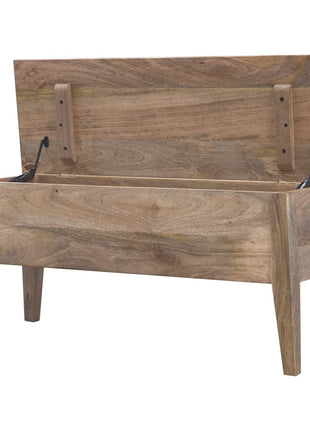 Solid Wood Lid Up Storage Bench