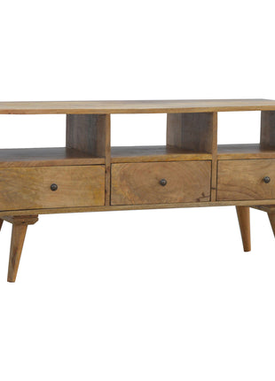 Nordic Style TV Unit with 3 Drawers