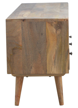 Nordic Style TV Unit with 3 Drawers