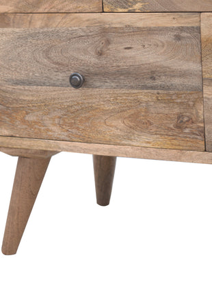 Oak-ish Multi Drawer Media Unit
