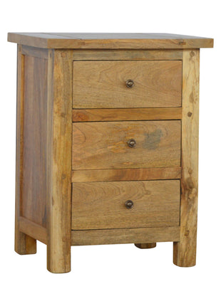 Country 3 Drawer Bedside
