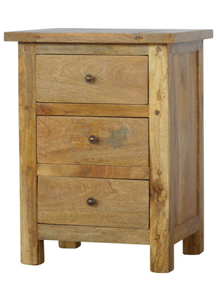 Country 3 Drawer Bedside