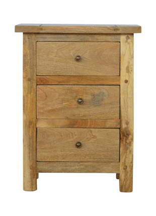 Country 3 Drawer Bedside