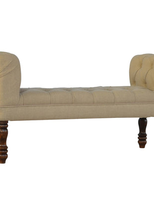 Mud Linen Bedroom Bench