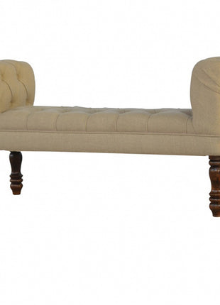 Mud Linen Bedroom Bench