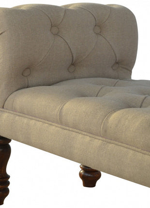 Mud Linen Bedroom Bench