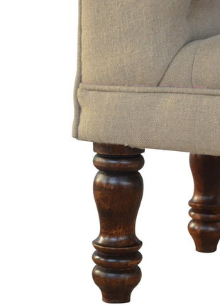 Mud Linen Bedroom Bench