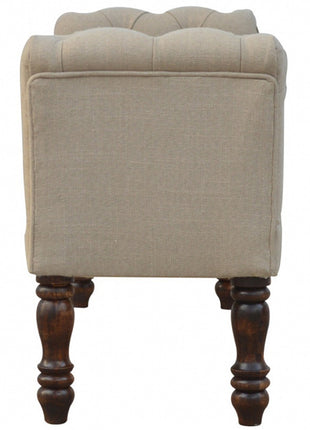Mud Linen Bedroom Bench