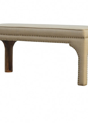 Mud Linen Occasional Bench