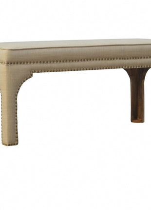 Mud Linen Occasional Bench