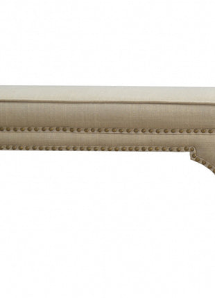 Mud Linen Occasional Bench