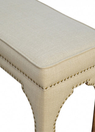 Mud Linen Occasional Bench