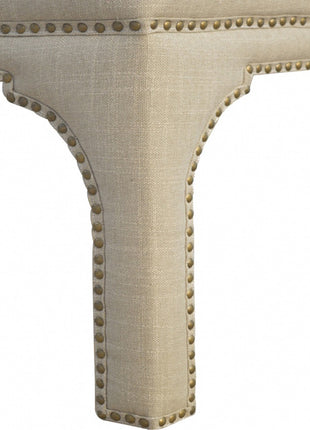 Mud Linen Occasional Bench