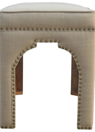 Mud Linen Occasional Bench