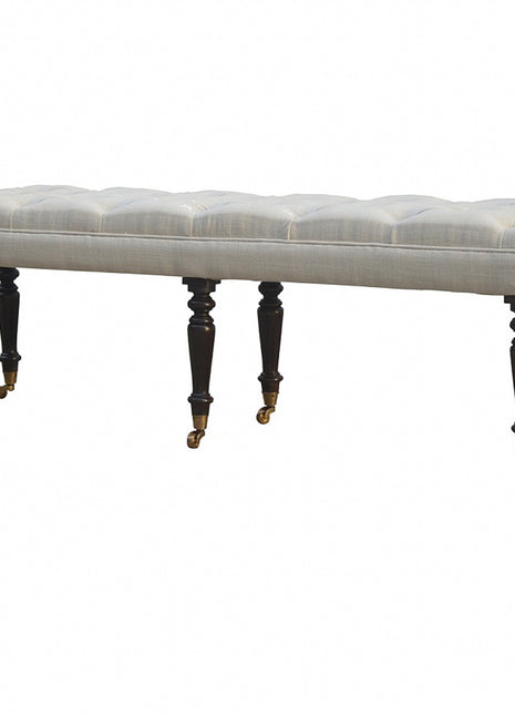 Banco con ruedas para pasillo de mango