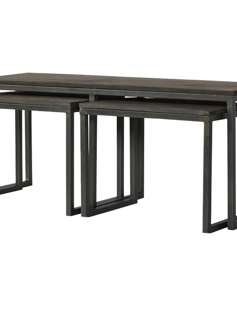 Set of 3 Iron Base Tables