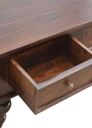 Turned 4 Drawer Coffee Table
