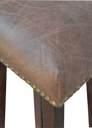 Buffalo Messing Leder Barhocker