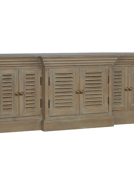 Grey Wash Shutter TV Cabinet