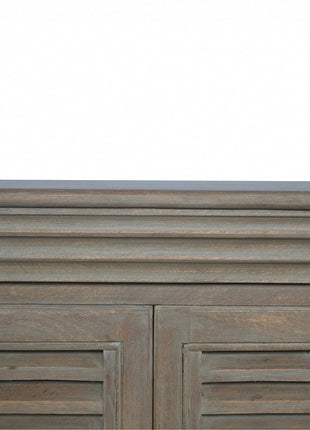 Grey Wash Shutter TV Cabinet