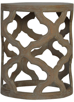 Grau gewaschener Cut-out-Hocker