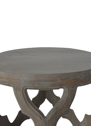 Grau gewaschener Cut-out-Hocker