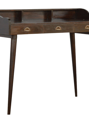 Walnut Gallery Shell Writing Desk