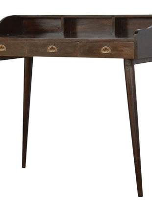Walnut Gallery Shell Writing Desk