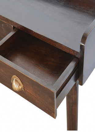 Walnut Gallery Shell Writing Desk