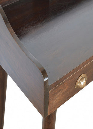 Walnut Gallery Shell Writing Desk