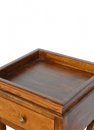 Solid Wood Criss-Cross End Table