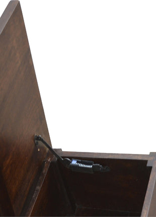 Walnut Hallway Storage Bench
