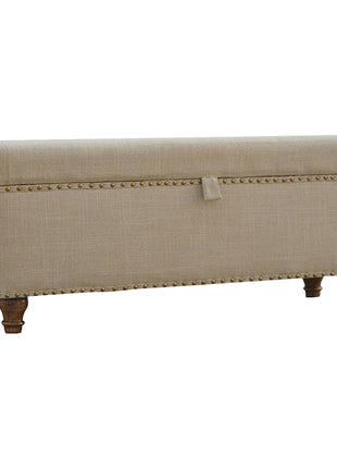 Studded Linen Lid-up Bench