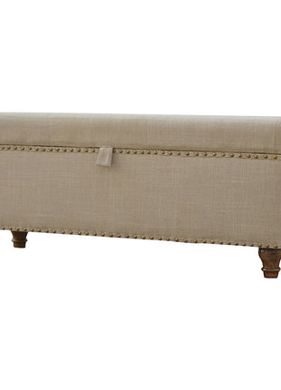 Studded Linen Lid-up Bench