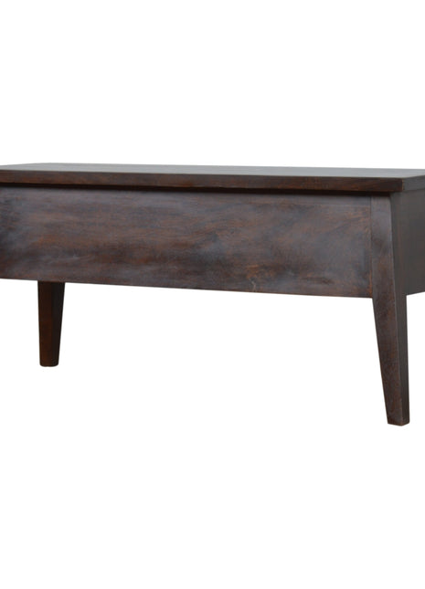 Chestnut Lid Up Storage Bench
