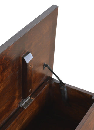 Chestnut Lid Up Storage Bench