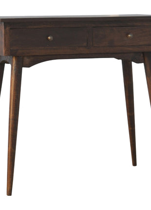 2 Drawer Walnut Hallway Console