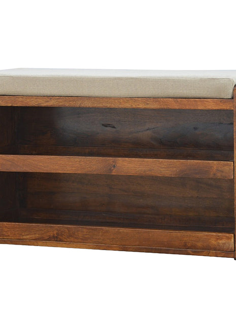 Mud Linen Pull out Shoe Bench
