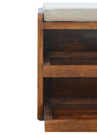 Mud Linen Pull out Shoe Bench