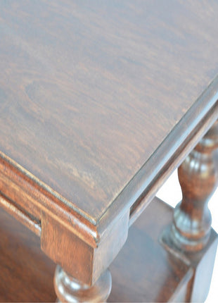 Solid Wood Turned Leg Console Table