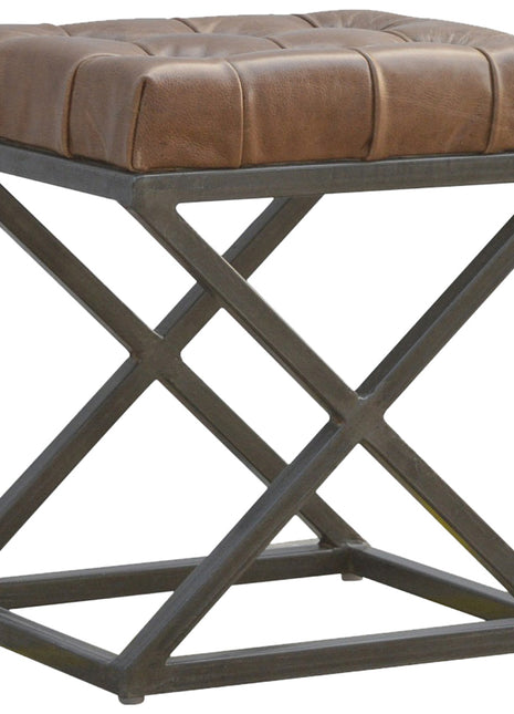 Industrial Cross Metal Coffee Table