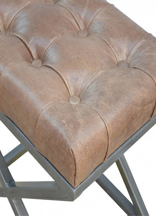 Industrial Cross Metal Coffee Table