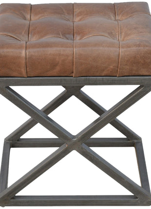 Industrial Cross Metal Coffee Table