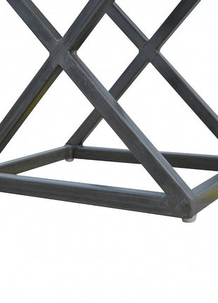 Industrial Cross Metal Coffee Table