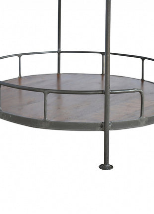 Industrial Round Butler Tray Table